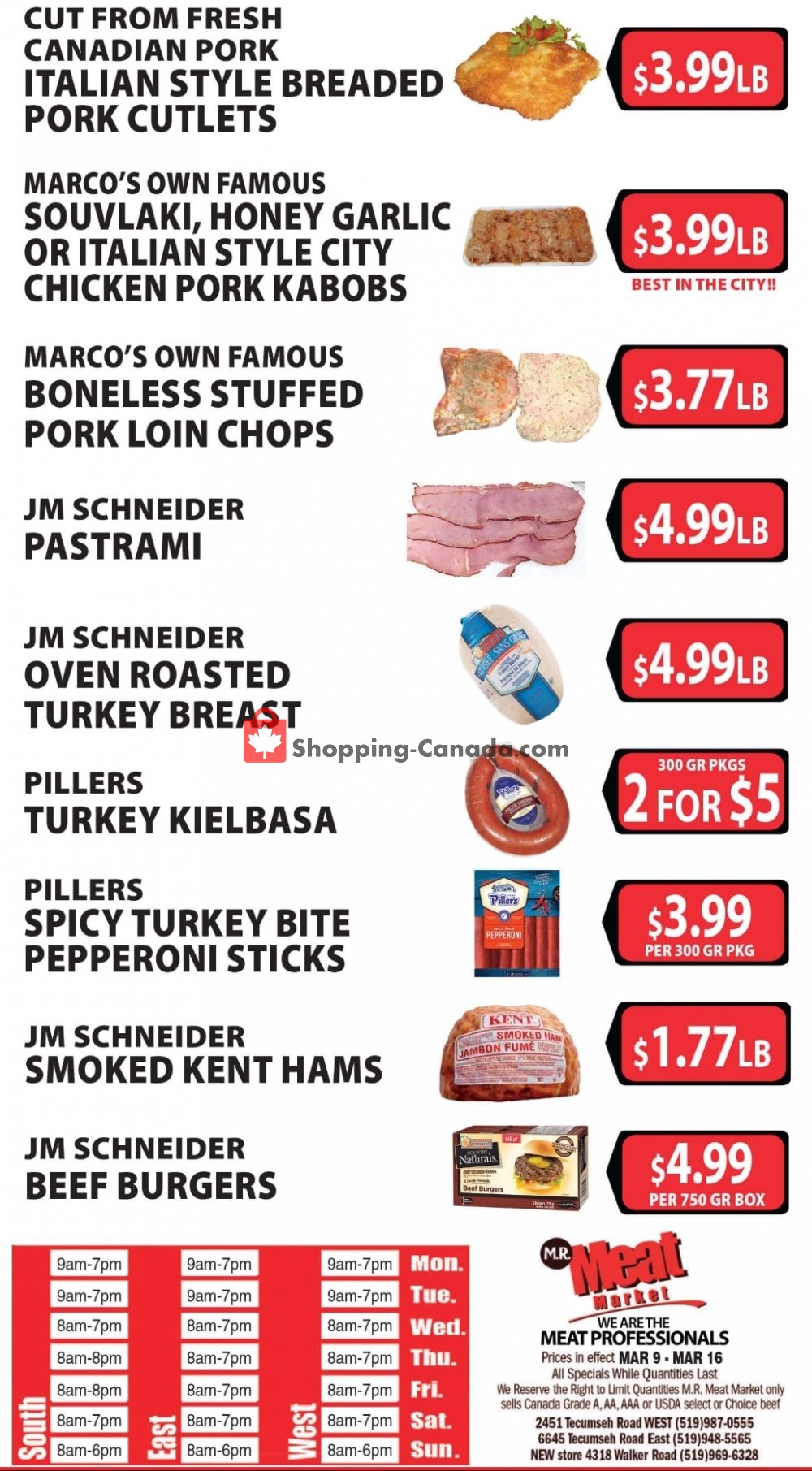 M.R. Meat Market flyer from Saturday March 9, 2019 to Saturday March 16, 2019 - page 2