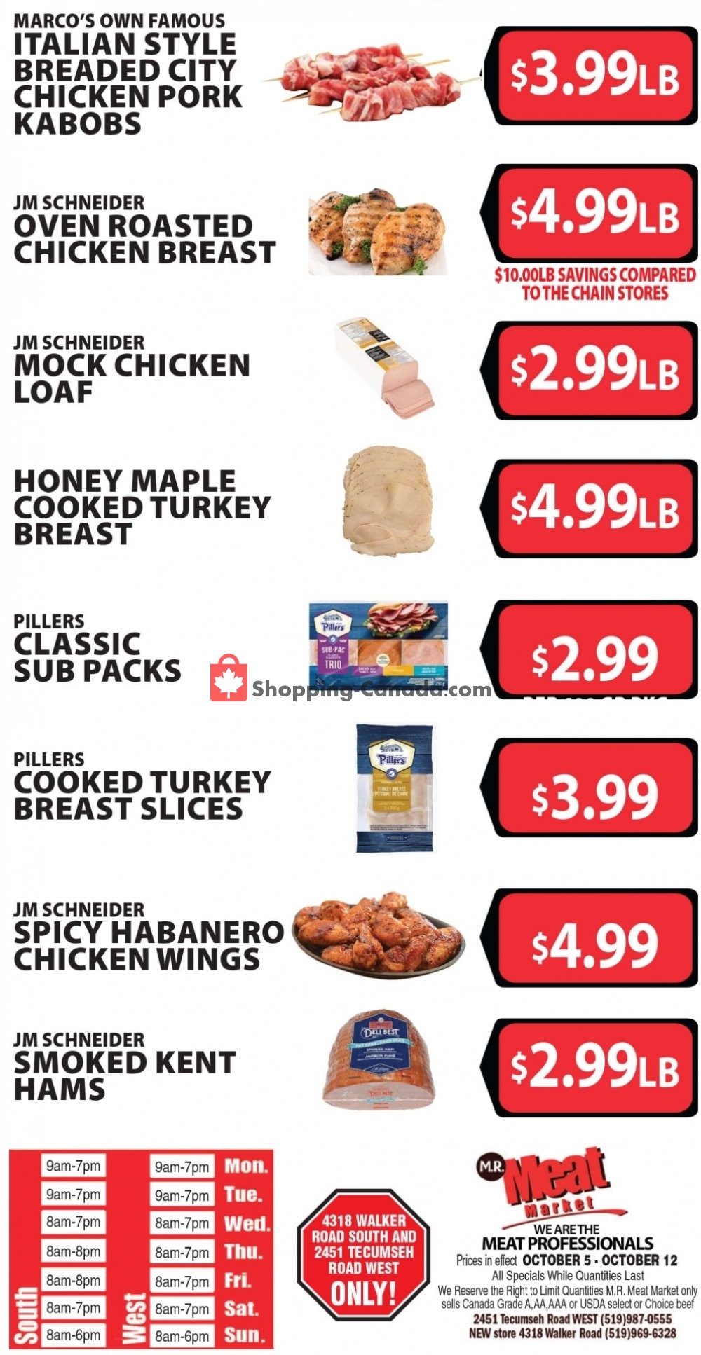 M.R. Meat Market flyer from Saturday October 5, 2019 to Saturday October 12, 2019 - page 2