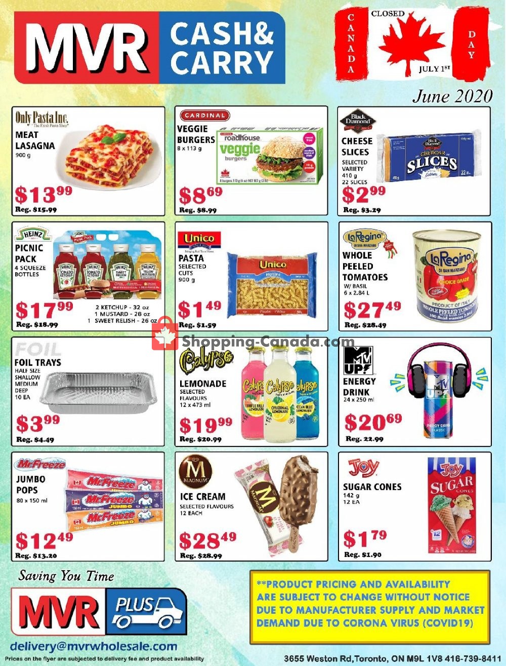 MVR Cash & Carry flyer from Monday June 1, 2020 to Tuesday June 30, 2020 - page 1