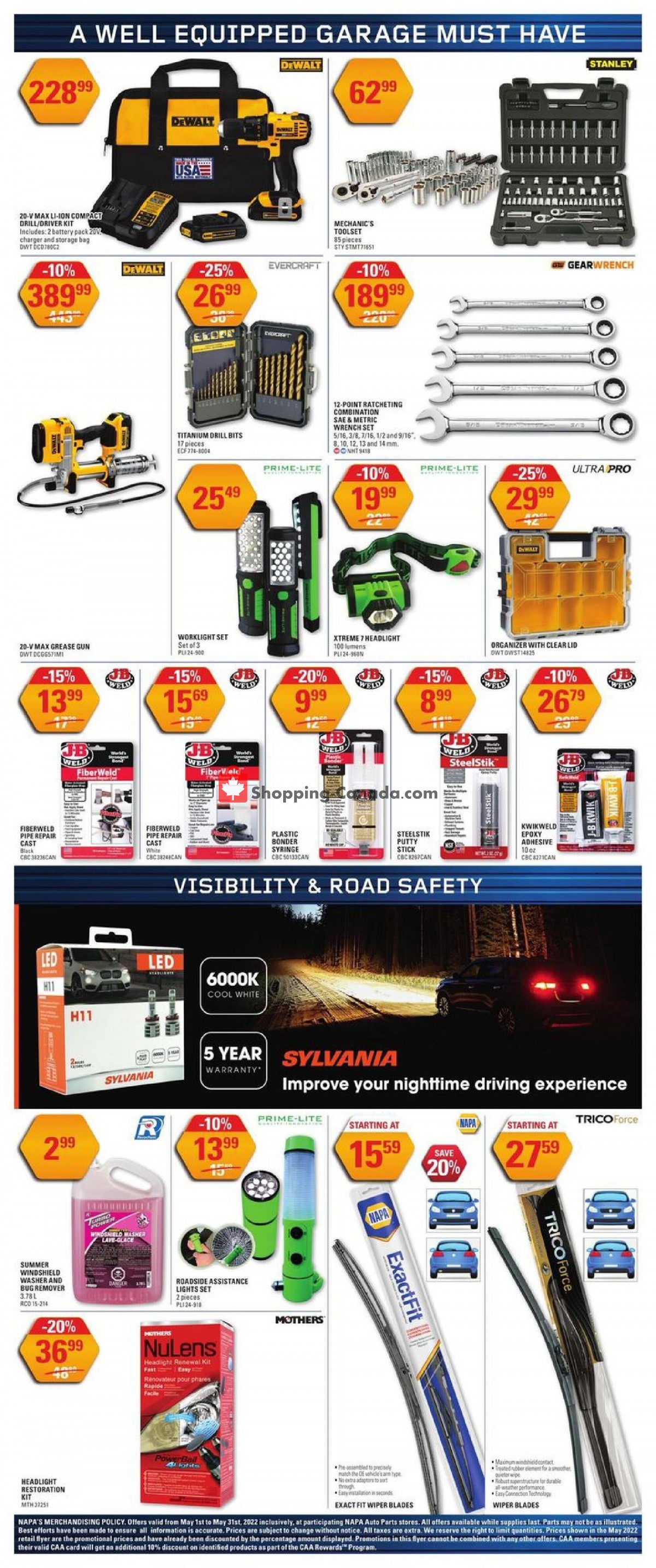 NAPA flyer from Sunday May 1, 2022 to Tuesday May 31, 2022 - page 4