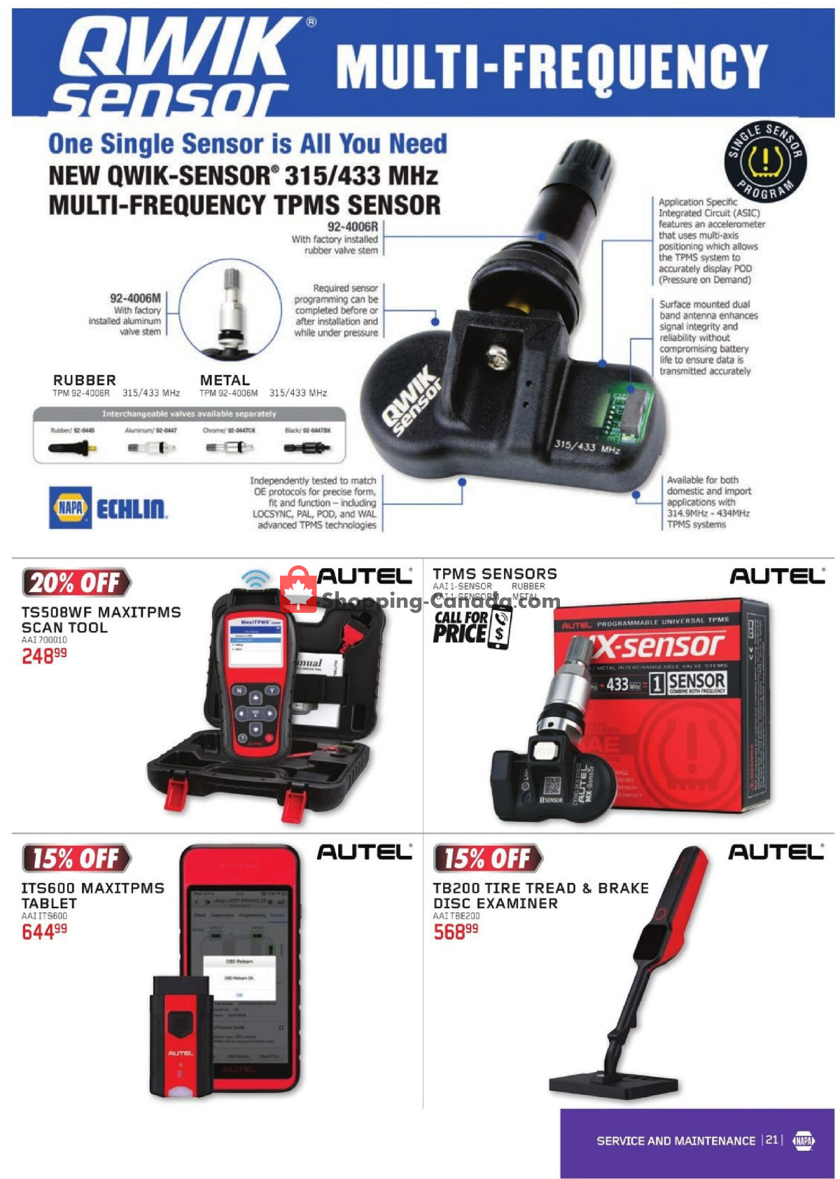 NAPA flyer from Monday April 1, 2024 to Sunday June 30, 2024 - page 21