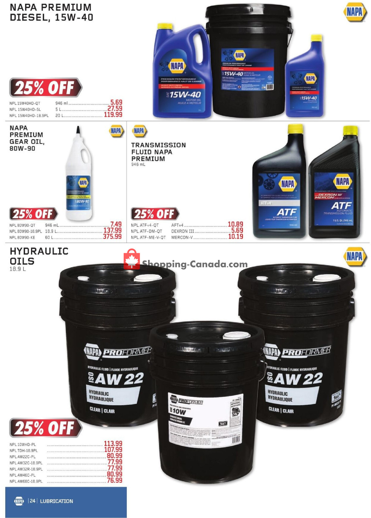 NAPA flyer from Monday April 1, 2024 to Sunday June 30, 2024 - page 24