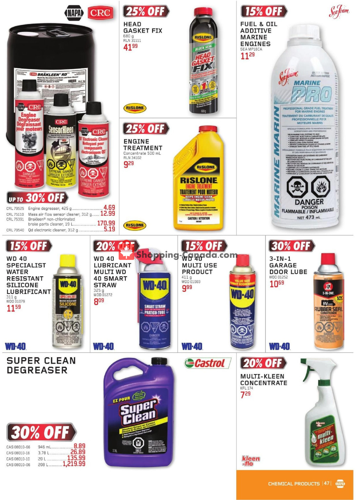 NAPA flyer from Monday April 1, 2024 to Sunday June 30, 2024 - page 47