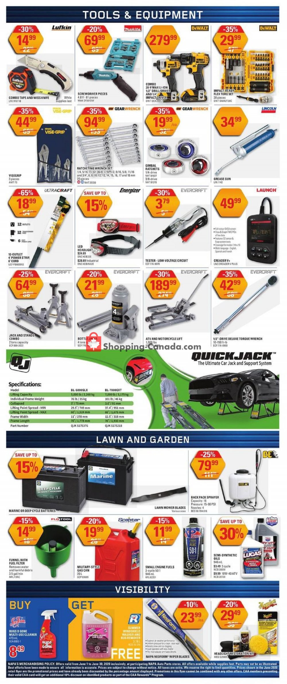 NAPA flyer from Monday June 1, 2020 to Tuesday June 16, 2020 - page 6