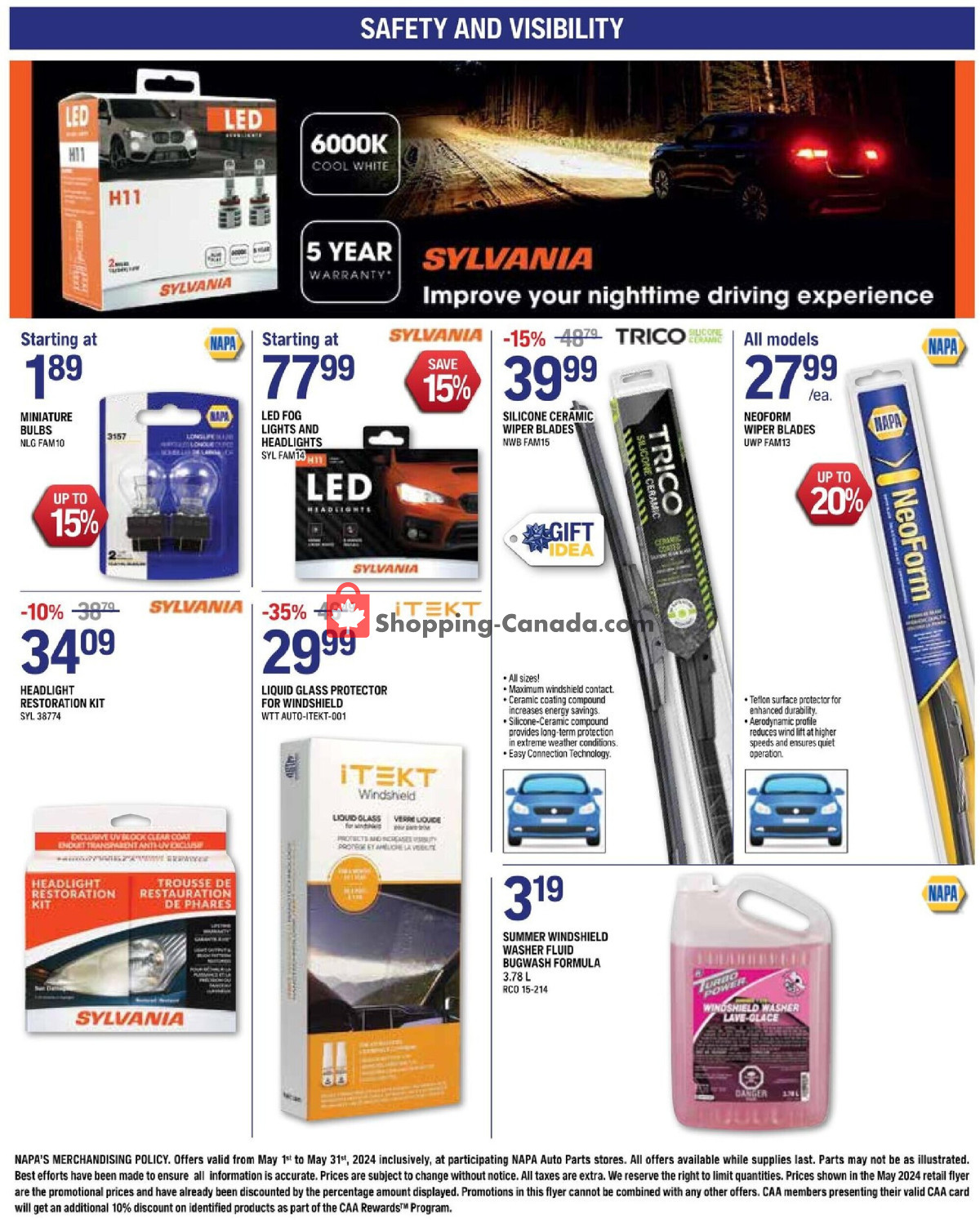 NAPA flyer from Wednesday May 1, 2024 to Friday May 31, 2024 - page 8