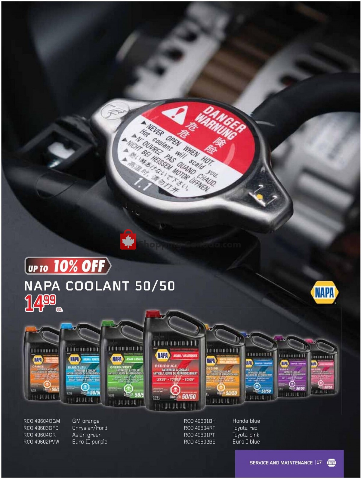 NAPA flyer from Thursday April 1, 2021 to Wednesday June 30, 2021 - page 17