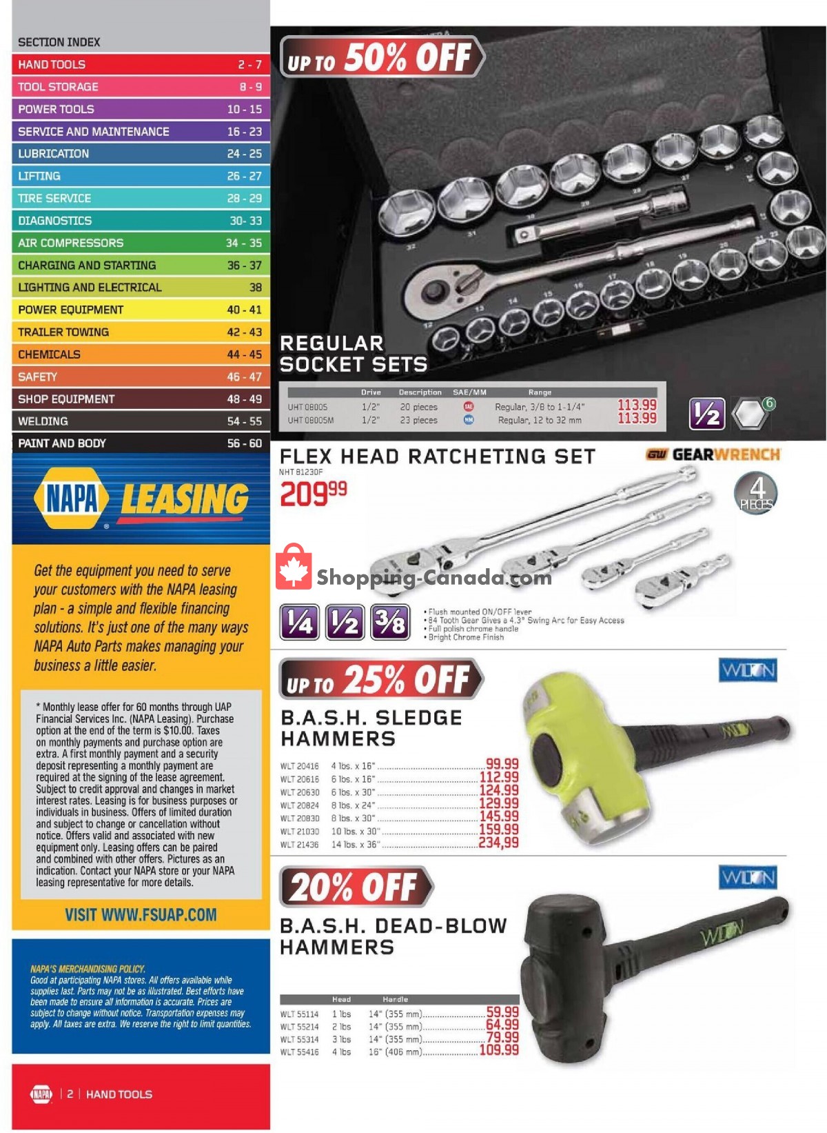 NAPA flyer from Thursday April 1, 2021 to Wednesday June 30, 2021 - page 2