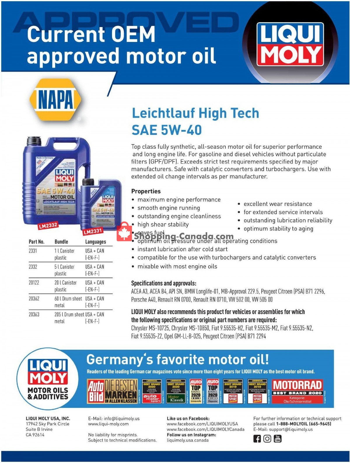 NAPA flyer from Thursday April 1, 2021 to Wednesday June 30, 2021 - page 41
