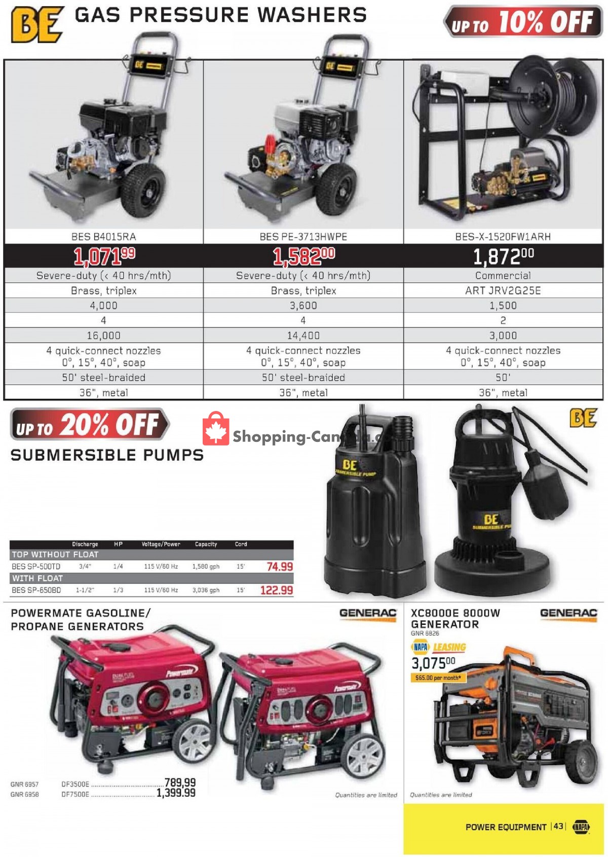 NAPA flyer from Thursday April 1, 2021 to Wednesday June 30, 2021 - page 43