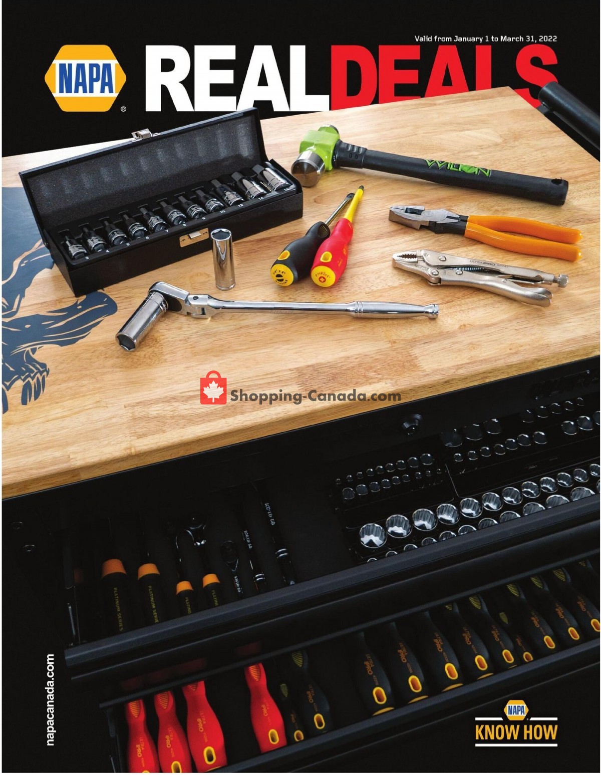 NAPA Canada, flyer (Real Deals) January 1 March 31, 2022