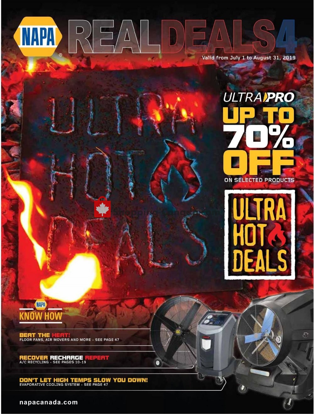 NAPA Canada, flyer (Real Deals) July 1 August 31, 2019 Shopping