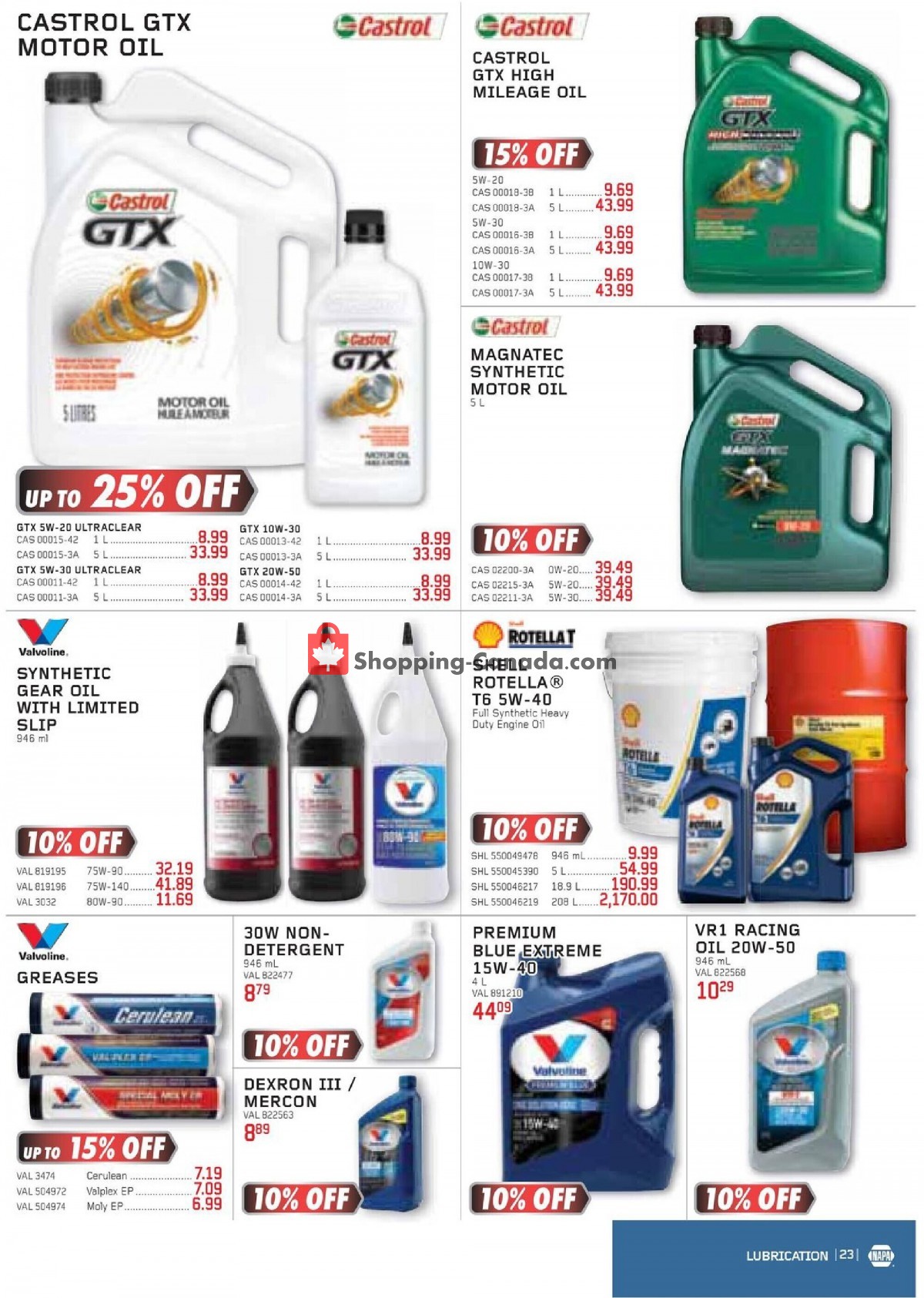 NAPA flyer from Friday July 1, 2022 to Friday September 30, 2022 - page 23