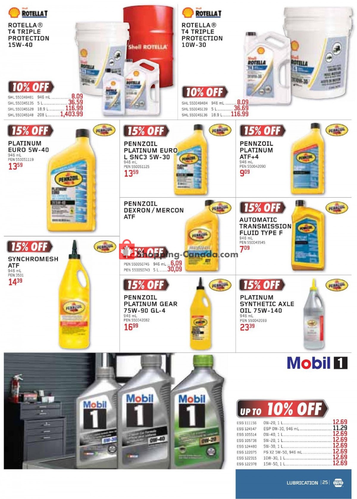 NAPA flyer from Friday July 1, 2022 to Friday September 30, 2022 - page 25