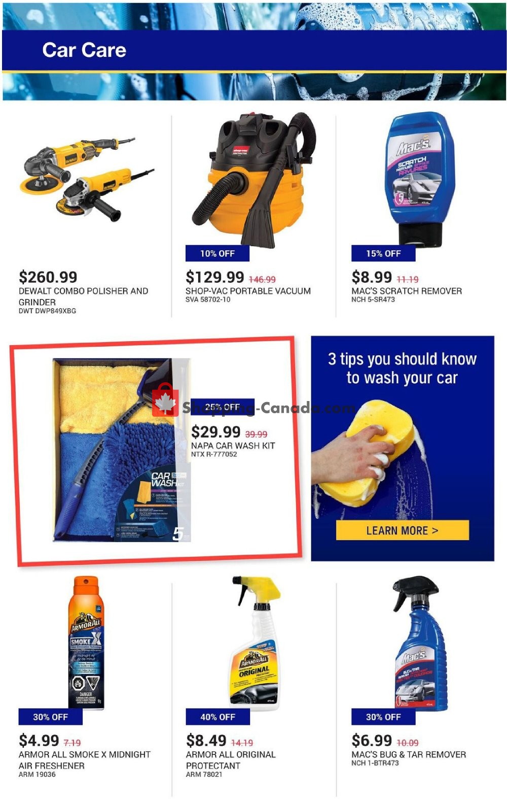 NAPA flyer from Saturday August 1, 2020 to Monday August 31, 2020 - page 2