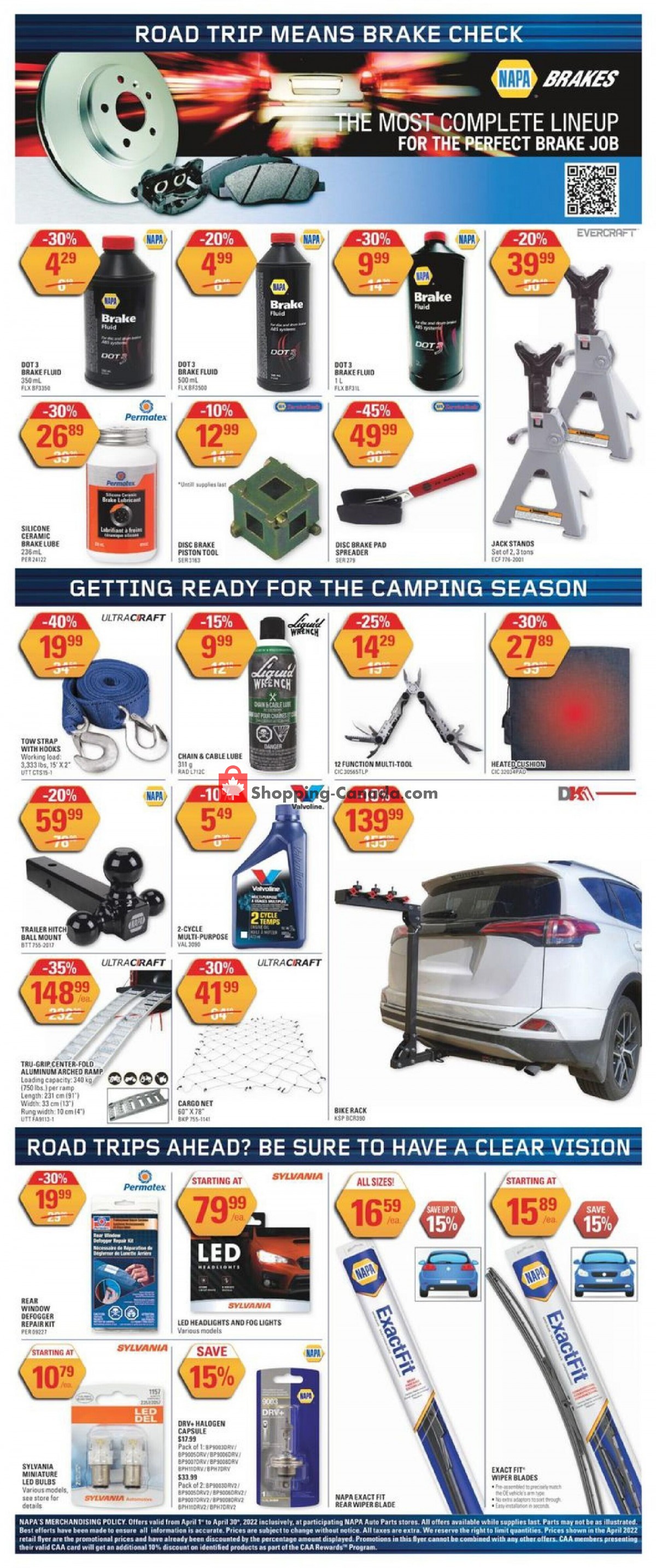 NAPA flyer from Friday April 1, 2022 to Saturday April 30, 2022 - page 4