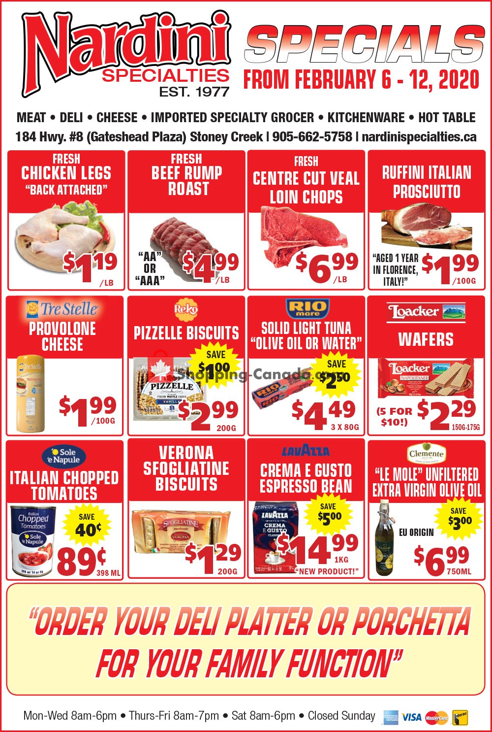 Nardini Specialties flyer from Thursday February 6, 2020 to Wednesday February 12, 2020 - page 1