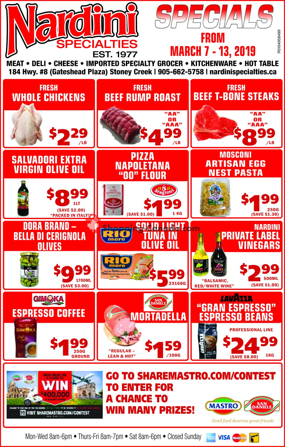 Nardini Specialties flyer from Thursday March 7, 2019 to Wednesday March 13, 2019 - page 1