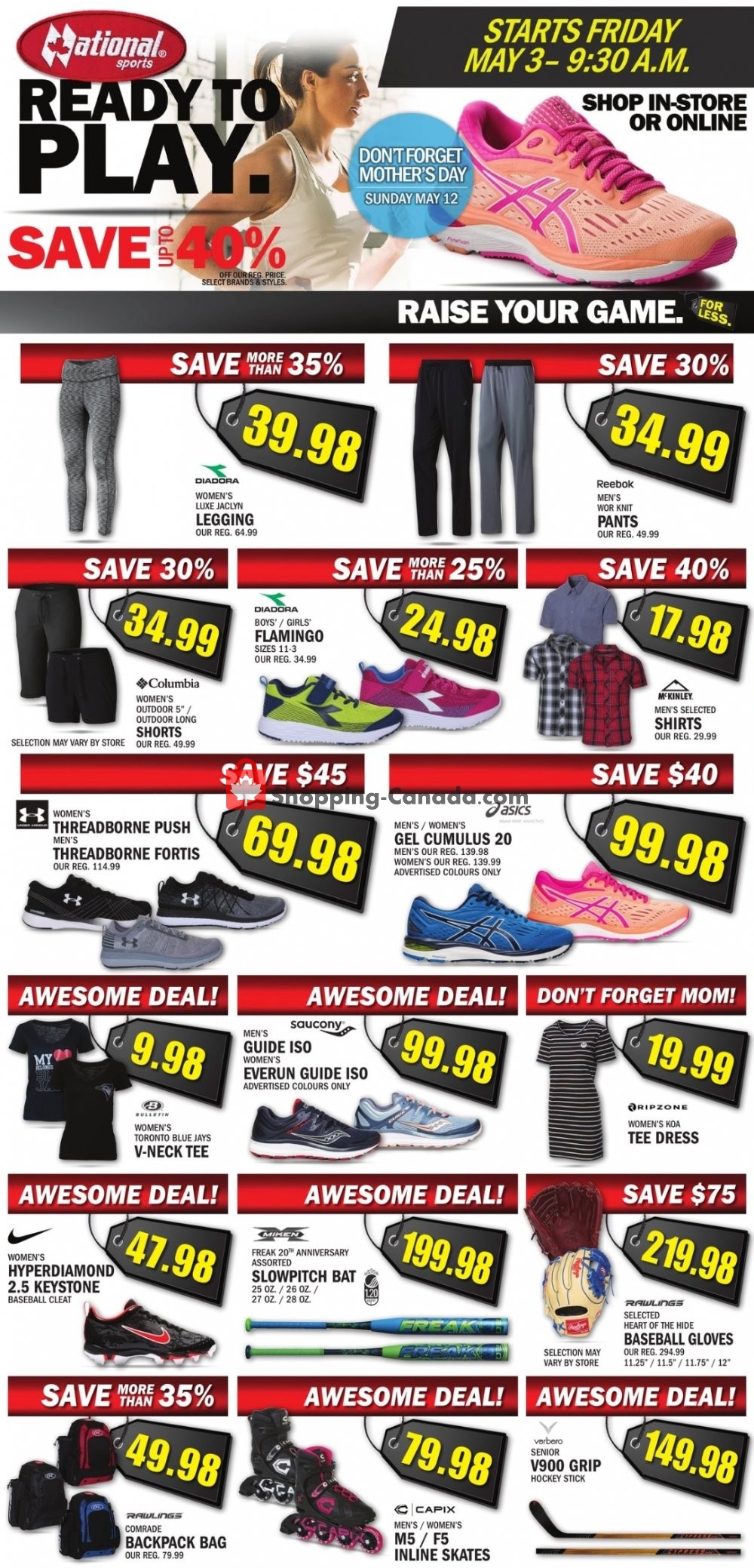 National Sports flyer from Friday May 3, 2019 to Thursday May 9, 2019 - page 1
