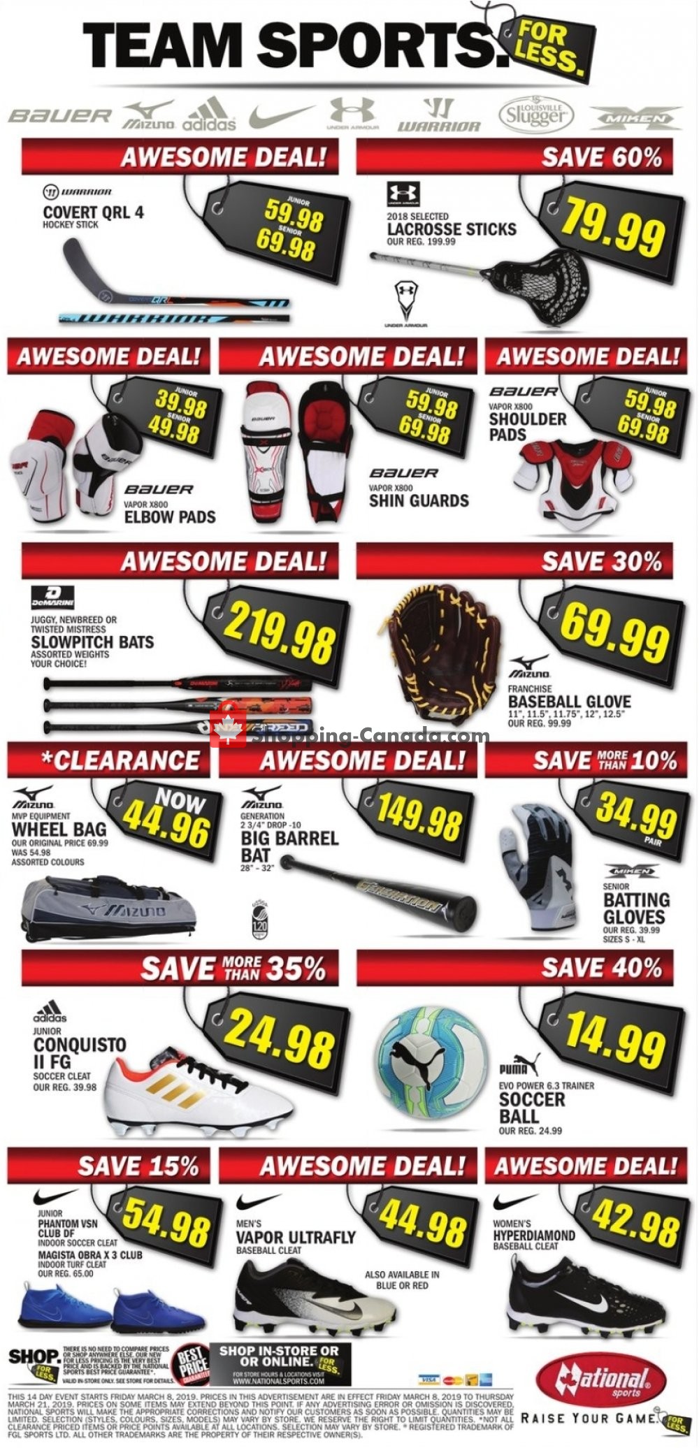 National Sports flyer from Friday March 8, 2019 to Thursday March 21, 2019 - page 4
