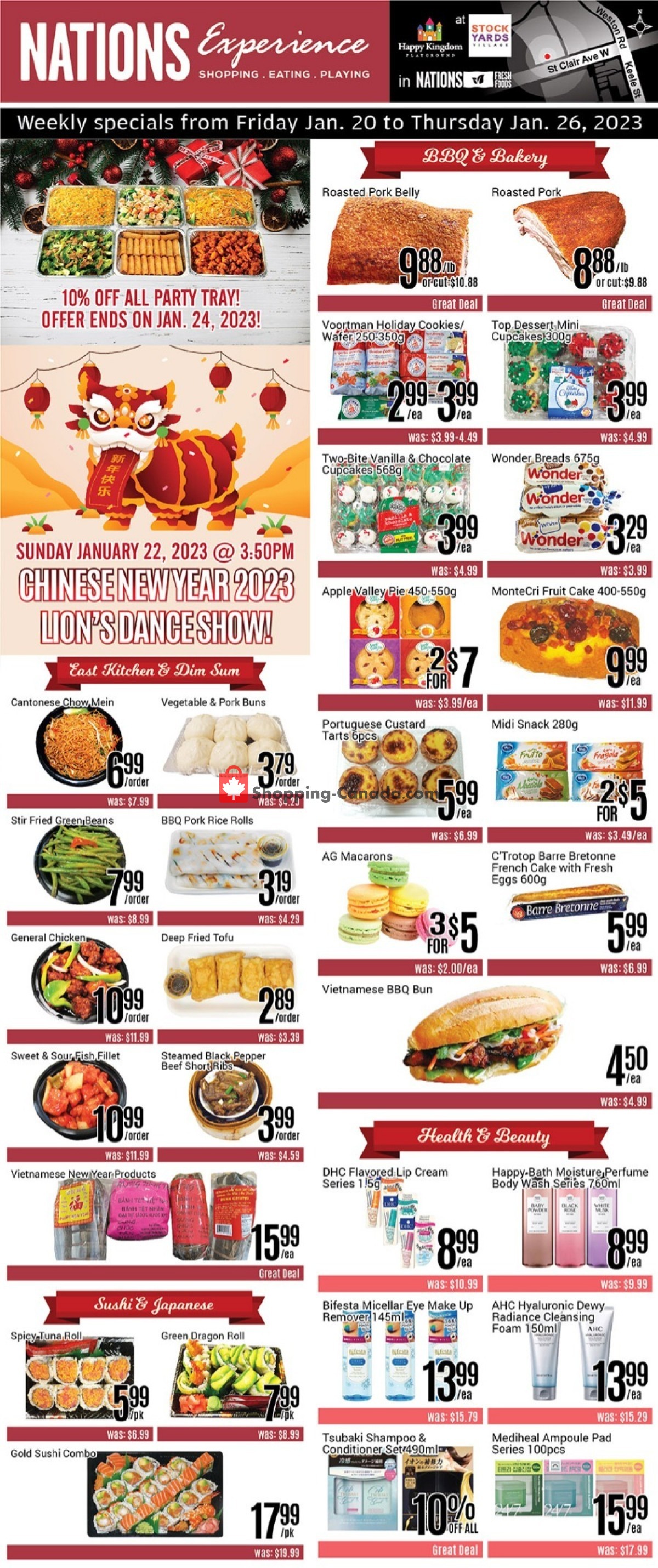Nations Fresh Foods flyer from Friday January 20, 2023 to Thursday January 26, 2023 - page 1