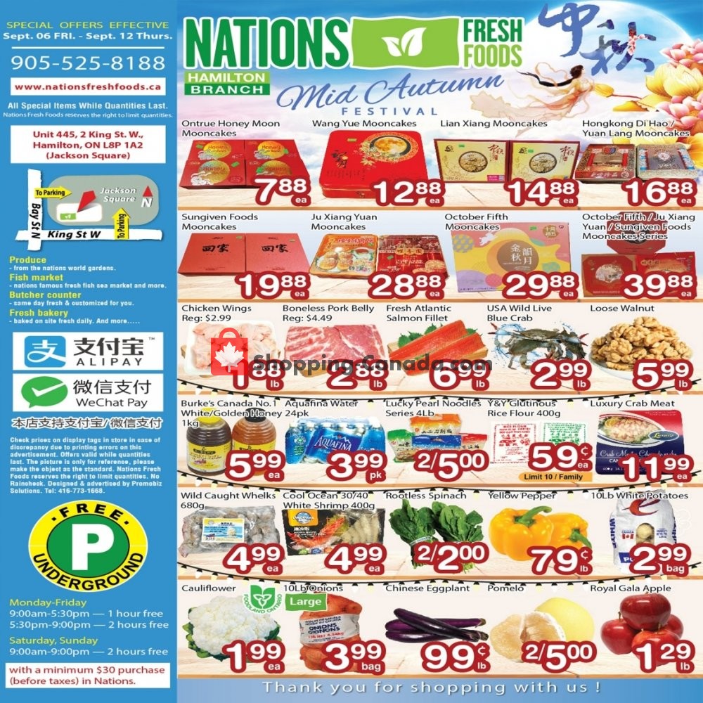 Nations Fresh Foods flyer from Friday September 6, 2019 to Thursday September 12, 2019 - page 1
