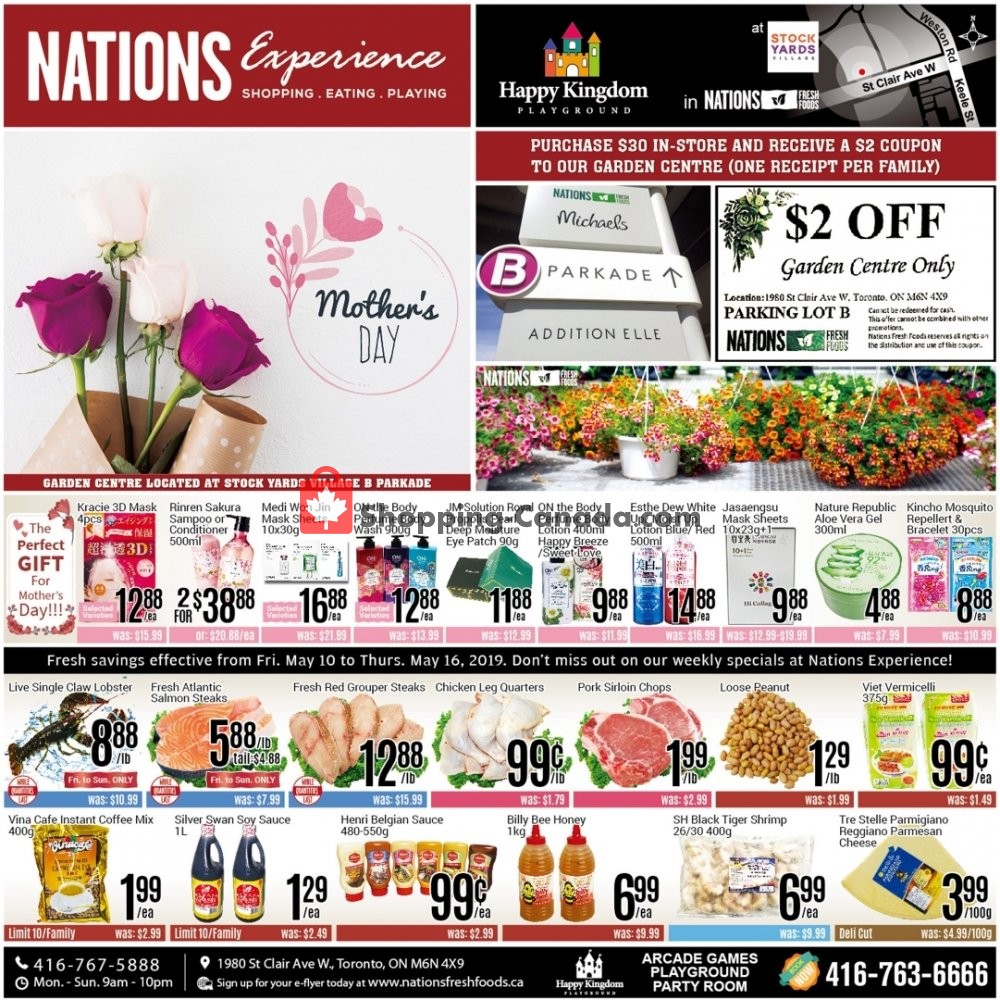 Nations Fresh Foods flyer from Friday May 10, 2019 to Thursday May 16, 2019 - page 1