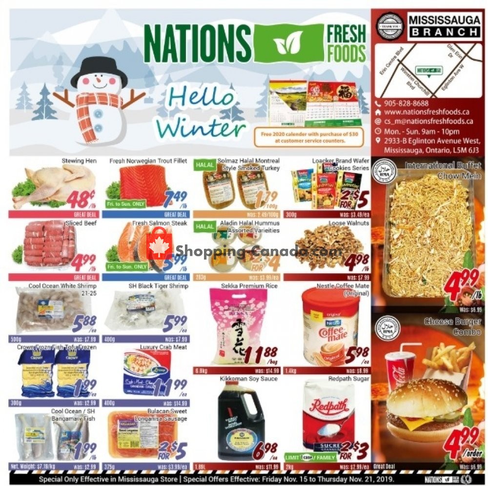 Nations Fresh Foods Canada, flyer - (Hello Winter ...