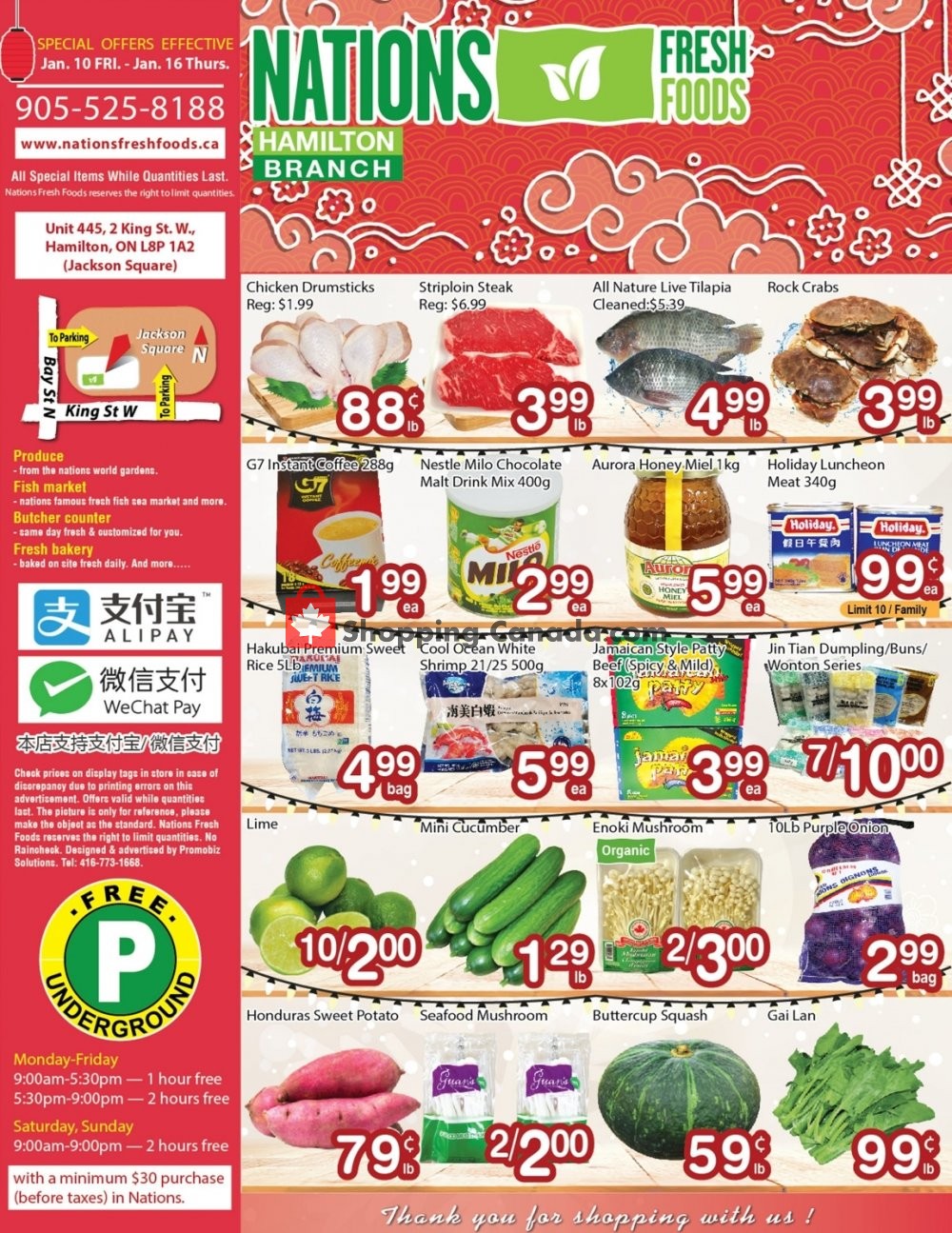 Nations Fresh Foods flyer from Friday January 10, 2020 to Thursday January 16, 2020 - page 1