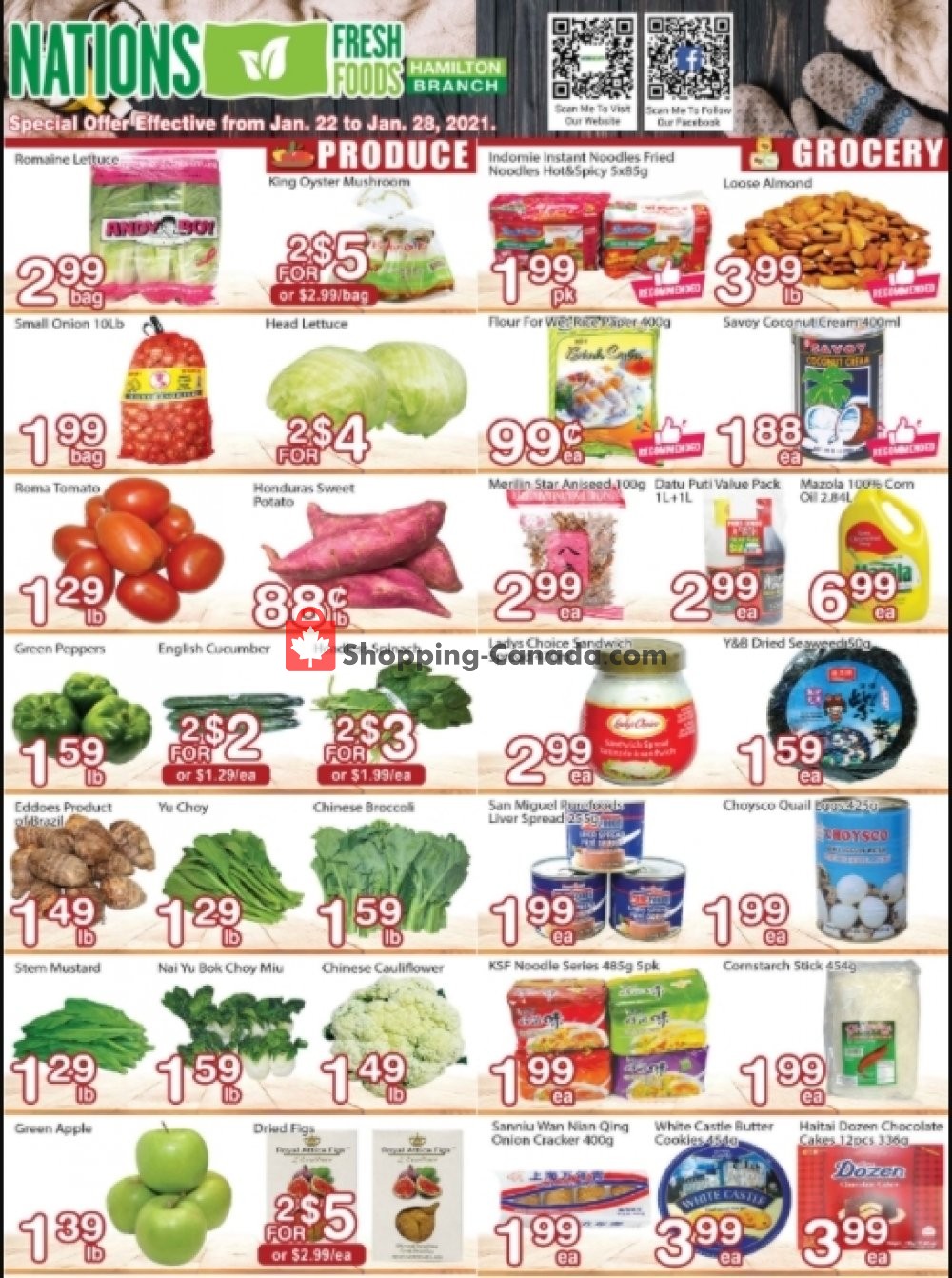 Nations Fresh Foods flyer from Friday January 22, 2021 to Thursday January 28, 2021 - page 1