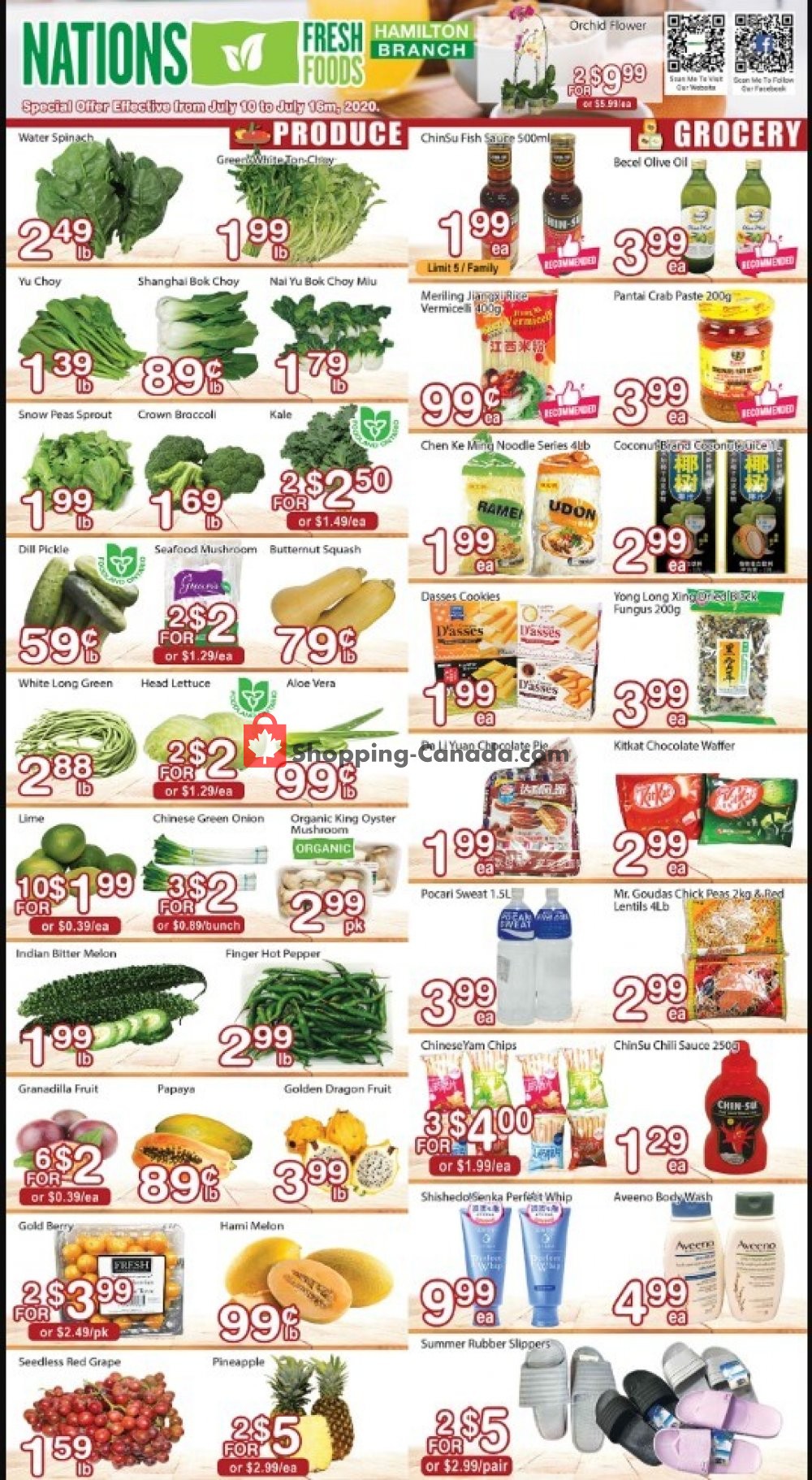 Nations Fresh Foods flyer from Friday July 10, 2020 to Thursday July 16, 2020 - page 1