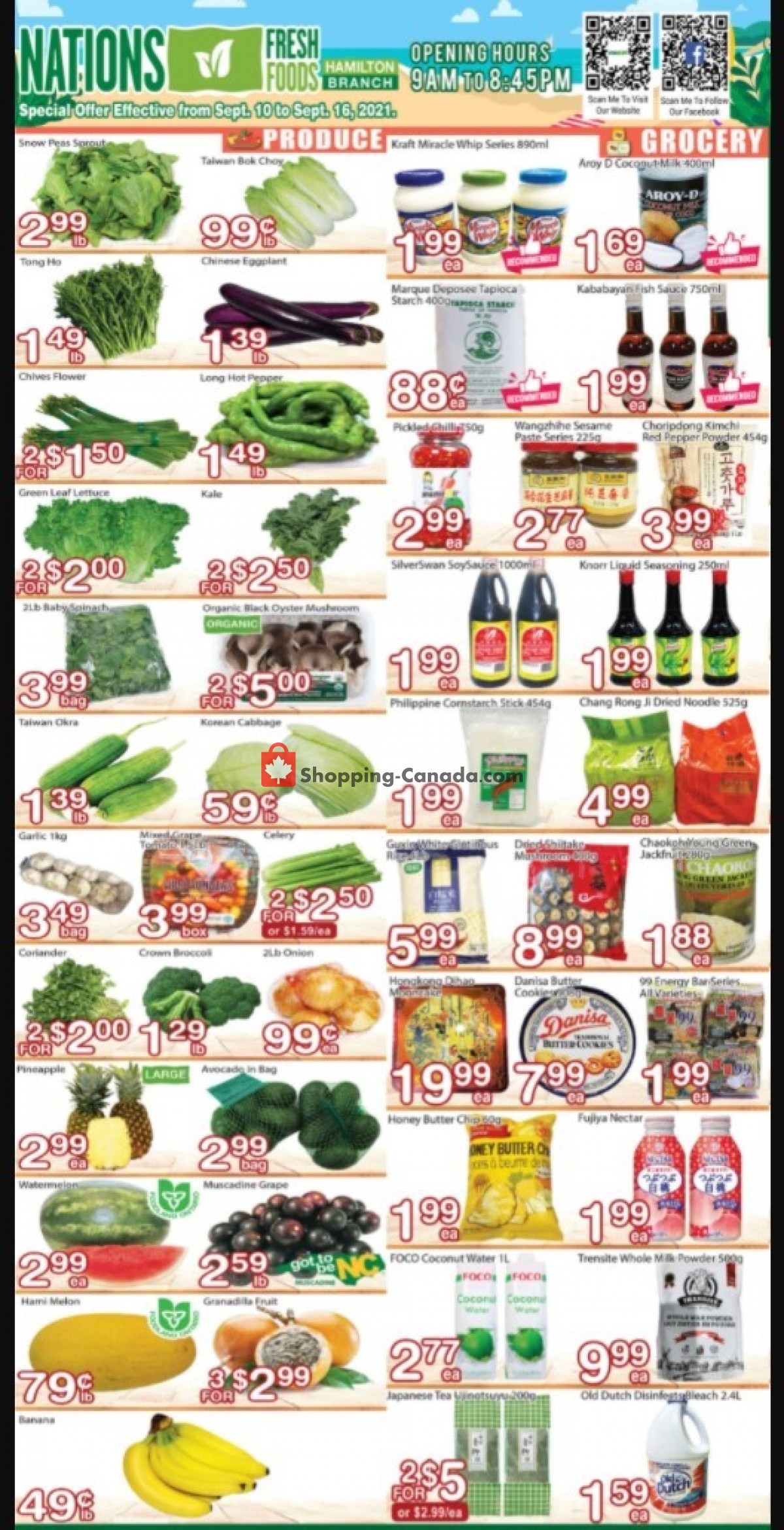 Nations Fresh Foods flyer from Friday September 10, 2021 to Thursday September 16, 2021 - page 1