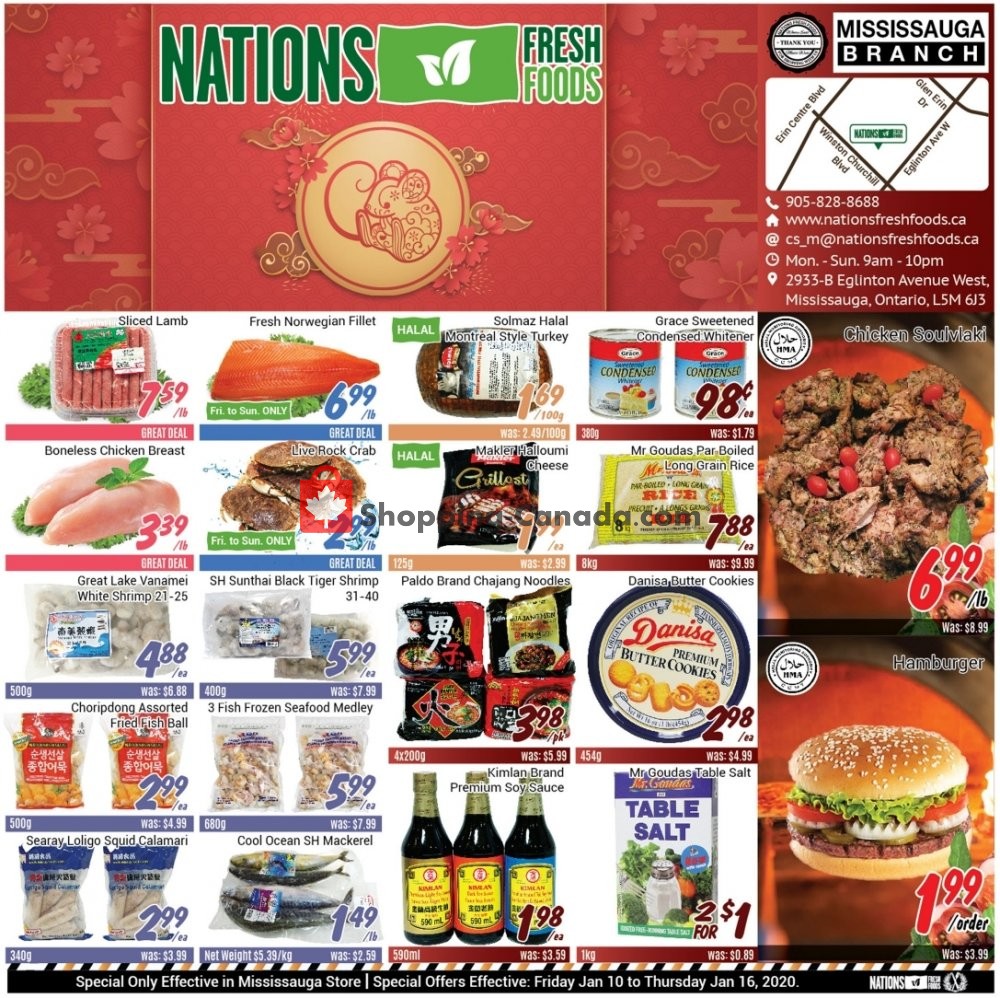 Nations Fresh Foods flyer from Friday January 10, 2020 to Thursday January 16, 2020 - page 1