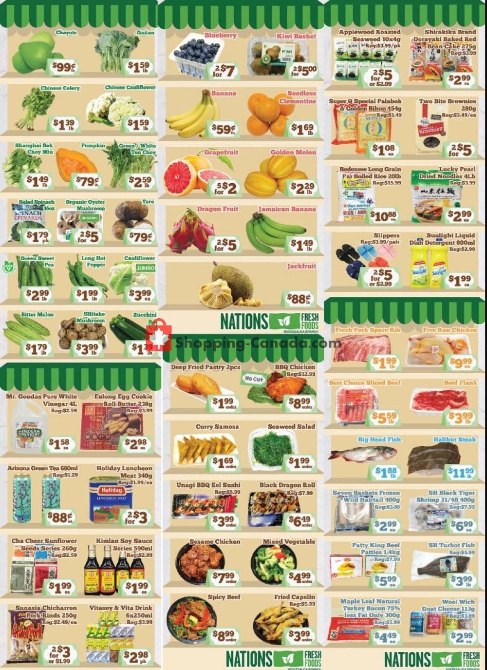 Nations Fresh Foods flyer from Friday July 3, 2020 to Thursday July 9, 2020 - page 1