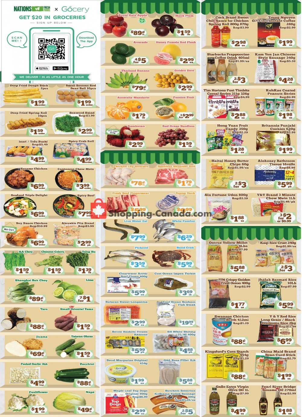 Nations Fresh Foods flyer from Friday October 16, 2020 to Thursday October 22, 2020 - page 1
