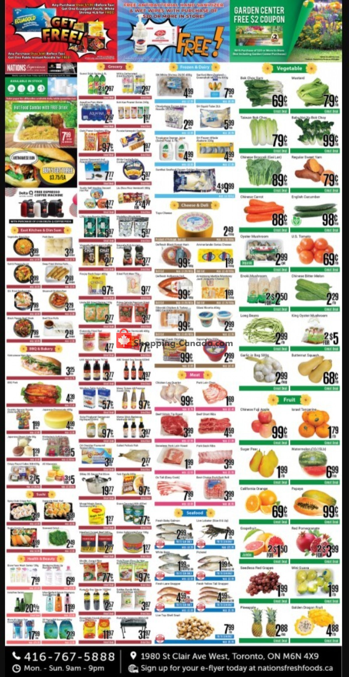 Nations Fresh Foods flyer from Friday April 23, 2021 to Thursday April 29, 2021 - page 1