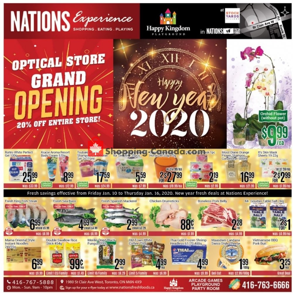Nations Fresh Foods flyer from Friday January 10, 2020 to Thursday January 16, 2020 - page 1