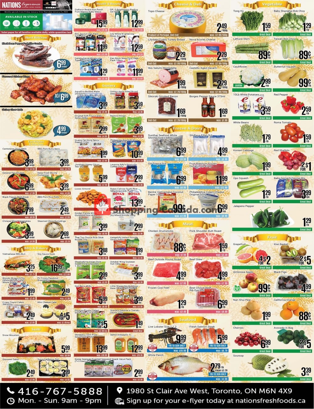 Nations Fresh Foods flyer from Friday January 15, 2021 to Thursday January 21, 2021 - page 1