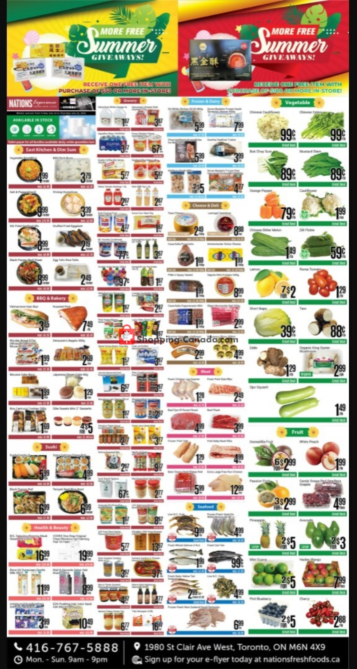 Nations Fresh Foods flyer from Friday July 16, 2021 to Thursday July 22, 2021 - page 1