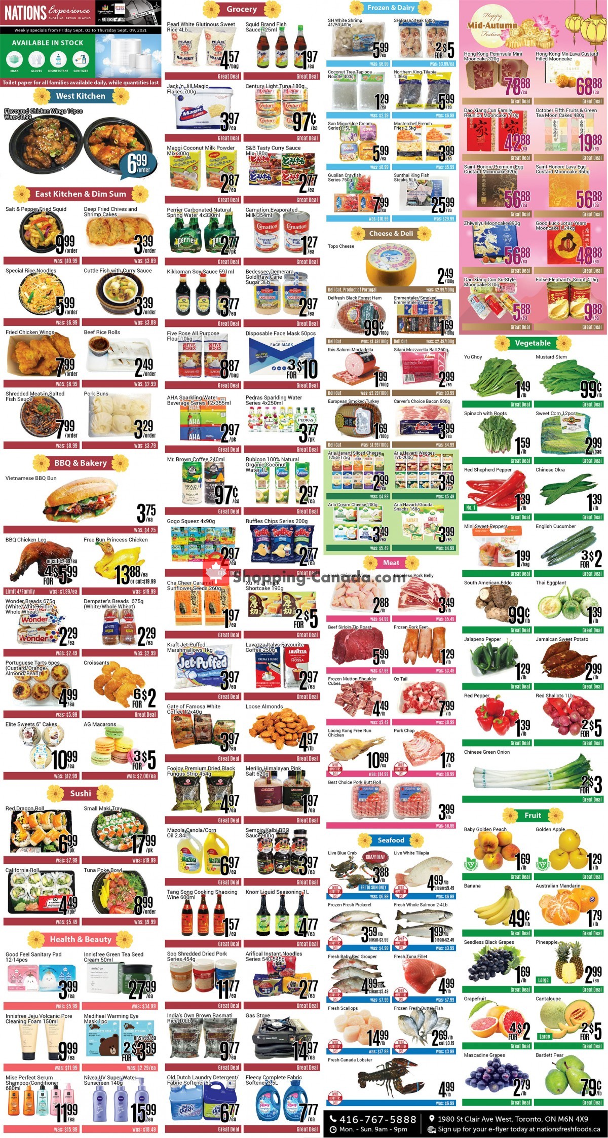 Nations Fresh Foods flyer from Friday September 3, 2021 to Thursday September 9, 2021 - page 1
