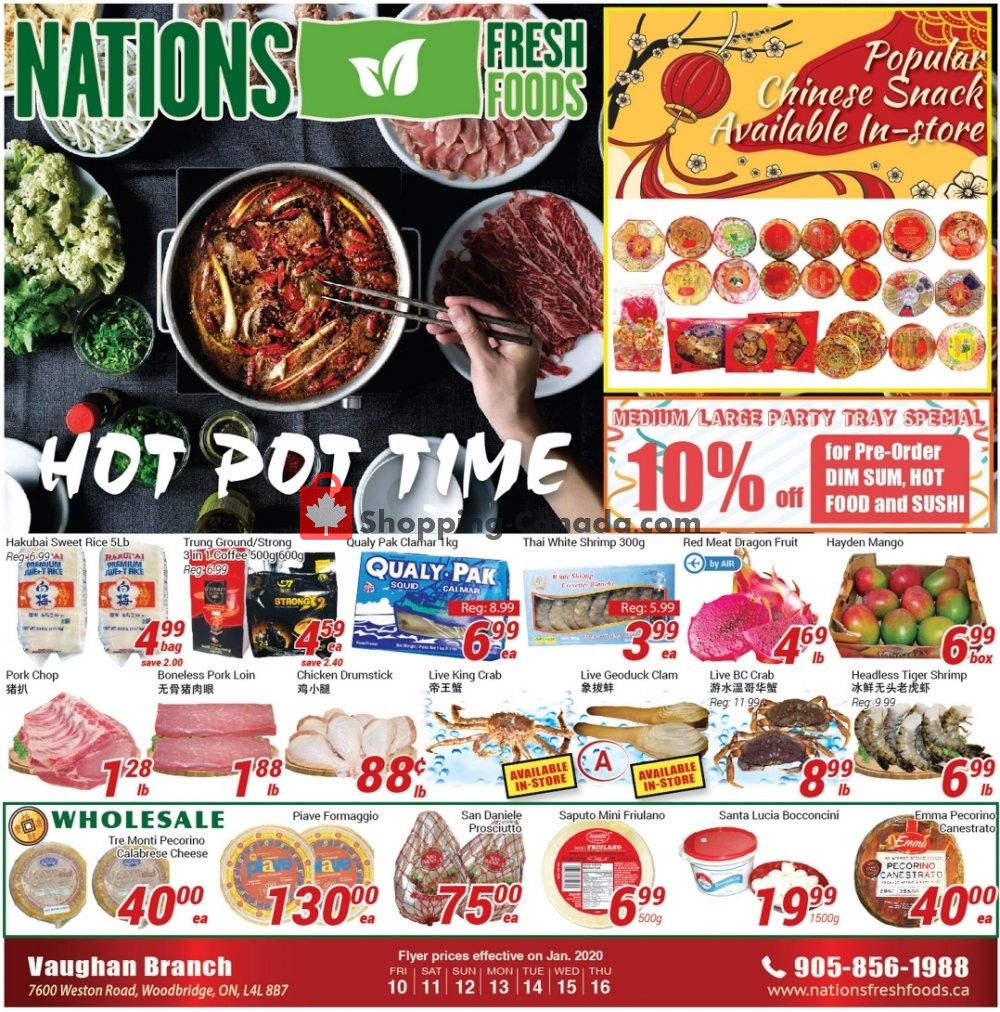 Nations Fresh Foods flyer from Friday January 10, 2020 to Thursday January 16, 2020 - page 1