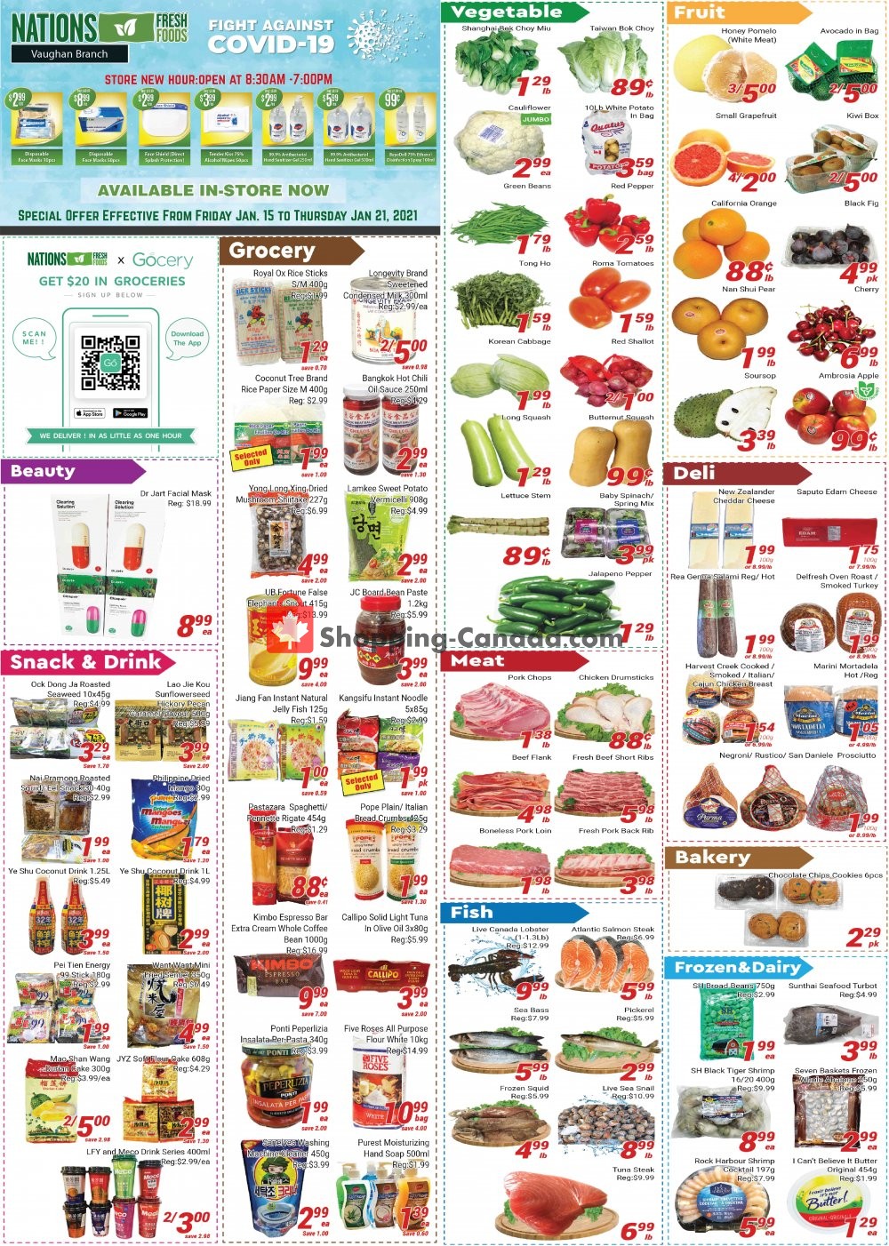 Nations Fresh Foods flyer from Friday January 15, 2021 to Thursday January 21, 2021 - page 1