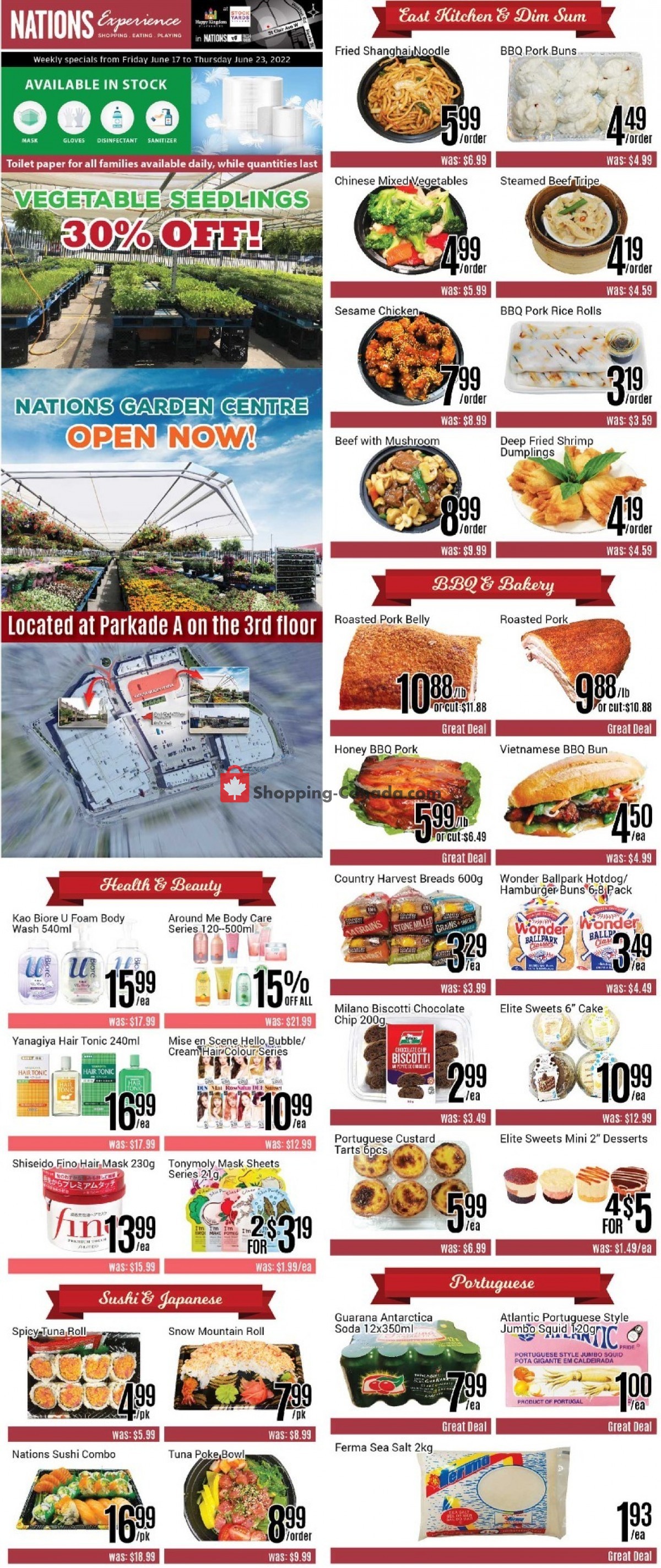 Nations Fresh Foods Canada, flyer (Weekly Special Toronto) June 17