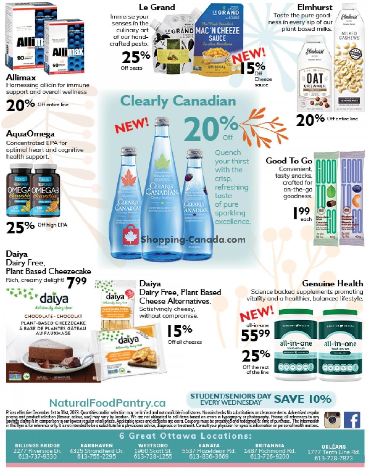 Natural Food Pantry flyer from Friday December 1, 2023 to Sunday December 31, 2023 - page 8
