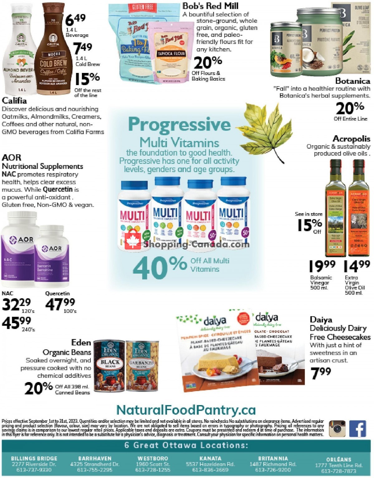 Natural Food Pantry flyer from Sunday October 1, 2023 to Tuesday October 31, 2023 - page 8