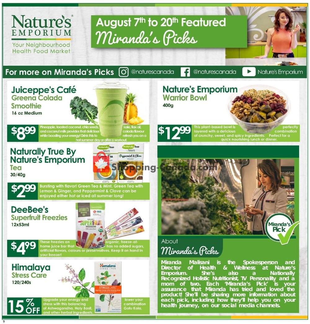 Nature's Emporium flyer from Friday August 7, 2020 to Thursday August 20, 2020 - page 7