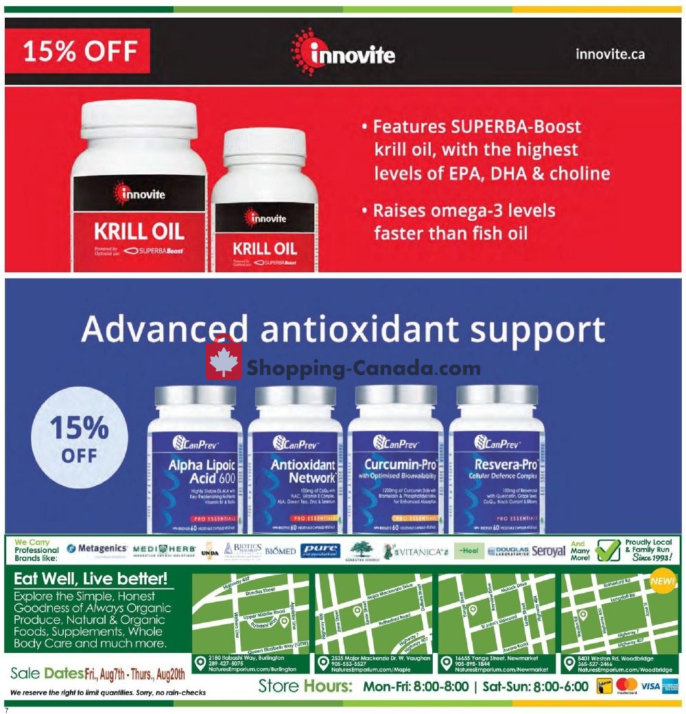 Nature's Emporium flyer from Friday August 7, 2020 to Thursday August 20, 2020 - page 8