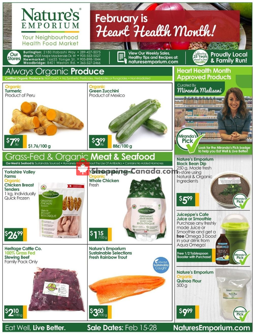 Nature's Emporium flyer from Friday February 15, 2019 to Thursday February 28, 2019 - page 1