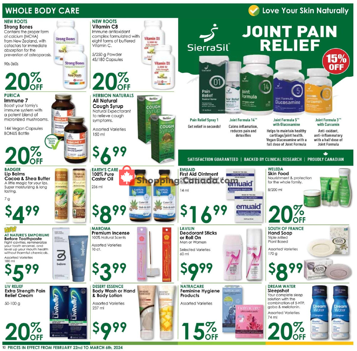 Nature's Emporium flyer from Thursday February 22, 2024 to Wednesday March 6, 2024 - page 10