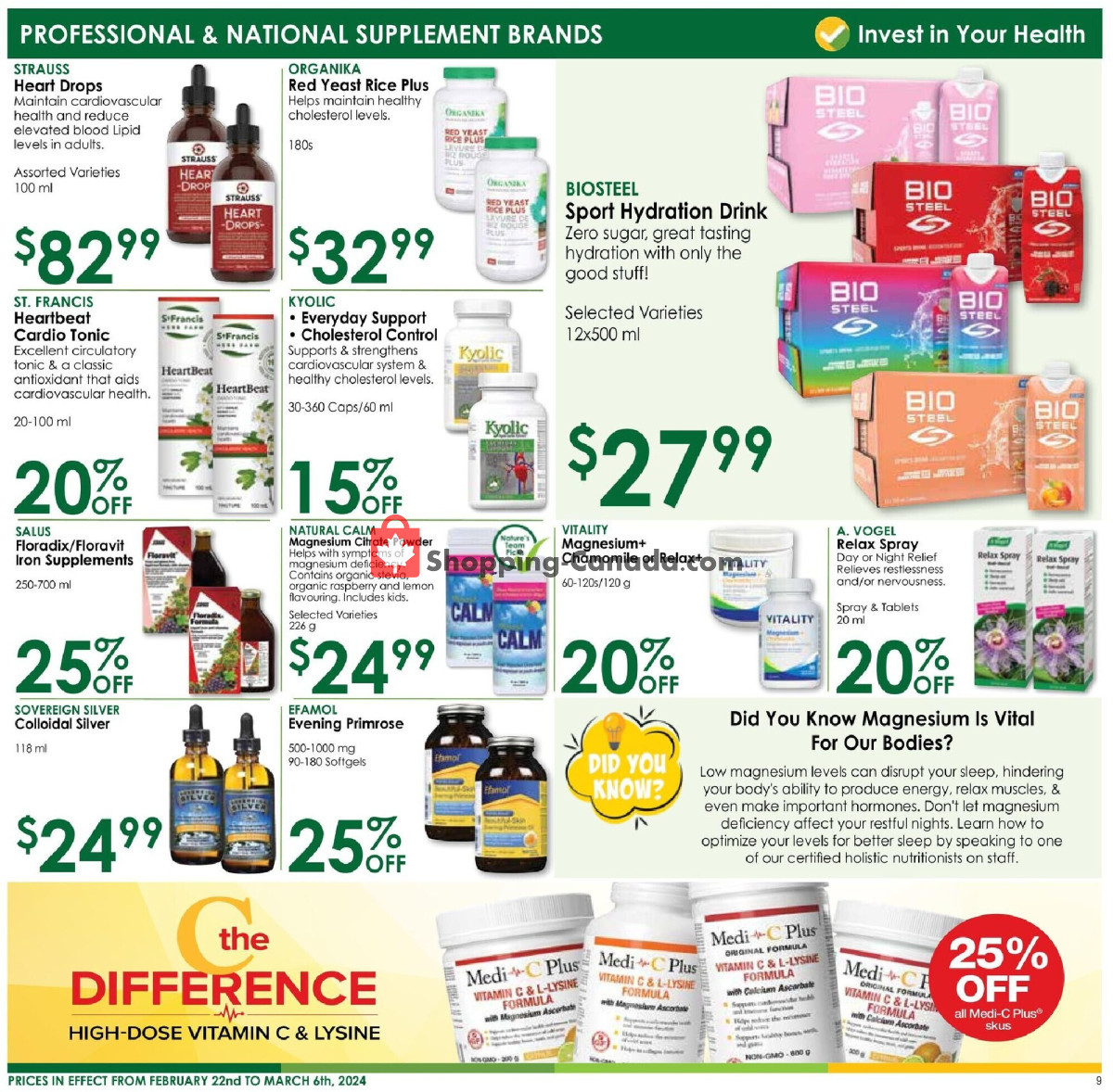 Nature's Emporium flyer from Thursday February 22, 2024 to Wednesday March 6, 2024 - page 9