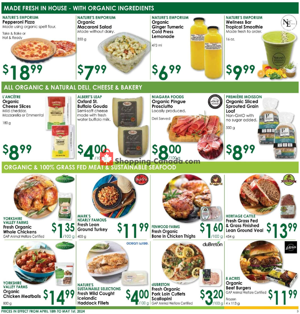 Nature's Emporium flyer from Thursday April 18, 2024 to Wednesday May 1, 2024 - page 3